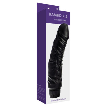 Kinx Rambo 7 Realistic Vibrator Black OS