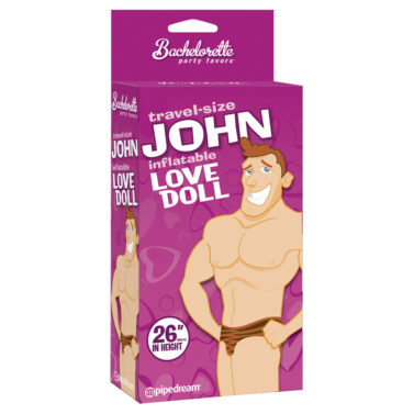 Pipedream Travel Size John Blow Up Doll Flesh OS
