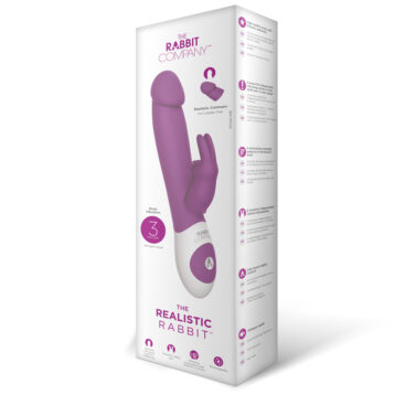 The Rabbit Company Realistic Rabbit Deep Rose